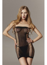 Miniabito Sensuale "MILA" Taglia Unica Elasticizzata (36-48) Nero