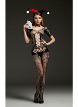 Catsuit Tuta sexy "ZOE" Taglia Unica Elasticizzata (36-48) Nero