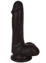 Dildo Realistico con Testicoli e Ventosa Thinz 14 x 3,8 cm Nero