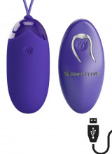 Ovetto Vibrante Telecomandato Wireless Blu 7,5 x 3,3 cm.