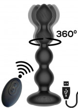 Cuneo Anale a Sfere Telecomandato con Vibrazione, Oscillazione a 360 gradi - Ricaricabile USB
