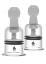 Potenti Pompe Succhia Capezzoli a Vite 4 x 10 cm.