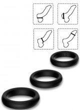 Set di 3 Cockring in Silicone (brillano al buio)
