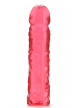 Dildo Trasparente Rosa In Jelly Morbido - 20 X 4 Cm.