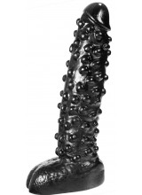 MISTER B TONGUEBITER - Monster Dildo Nero in Vinile di Ottima Qualita 28 x 6,7 cm