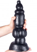 Doggy - Fallo Gigante con Aggancio Vac-U-Lock 34 x 10 cm. Nero