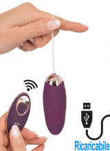 Ovetto Pulsante Wireless in Silicone 9 x 3,4 cm. Viola