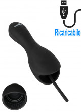 Vibratore per Glande con 3 Dilatatori Uretrali Intercambiabili in Silicone Ricaricabile USB Nero