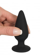Cuneo anale pesante (75 g.) in silicone a punta affusolata 8,9 x 3,1 cm.