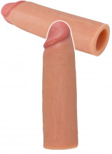 Guaina allunga pene +4,5 cm. color carne 16,5 x 3 cm.