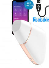 Stimolatore Clitoride con APP a Onde e Vibrazione in Silicone