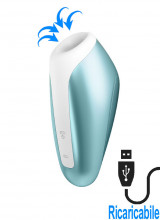 SATISFYER LOVE BREEZE Succhia Clitoride a Onde di Pressione Ricaricabile USB Azzurro 