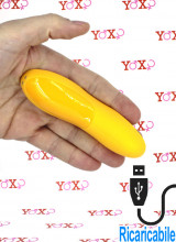 Satisfyer Teaser Vibratore da Dito in Silicone Giallo Ricaricabile USB