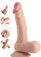 Dildo autentico in materiale Flex Skin realistico 17,5 x 3,7 cm. Jack