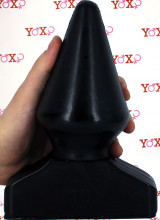 Cuneo anale gigante All Black 20,5 x 9,2 cm.
