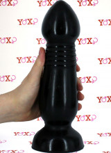 Fallo anale multiforma All Black 28 x 7,5 cm.