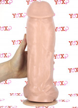 Monster Dildo XXL Gigante con Aggancio Mega-Hung 32,5 x 9,1 cm. Carne ZAC