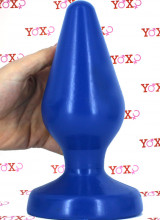 Classic Plug XXL - Cuneo Anale Gigante 24 x 8,9 cm. Blu