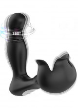 Stimolatore Anale e Testicoli Armony - Vibratore Surround con Telecomando Nero