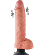 KING COCK - Vibratore Ultra Realistico 26 x 5,3 cm - Alta Qualita MADE in USA Color Carne