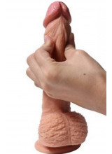 Fallo ultra realistico in silicone Dual Density color carne con ventosa 19,5 x 4 cm. Dean
