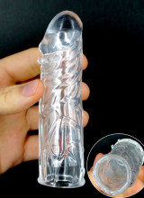 OMAGGIO Guaina Ingrossa Pene Stimolante Trasparente
