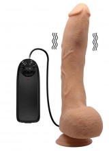 Vibratore Baile Curvo con Testicoli e Ventosa 27 x 5 cm