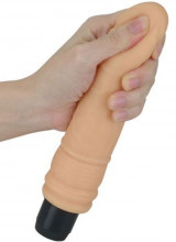 Vibratore Realistico in Morbido CyberSkin 16 x 4 cm. Color Carne