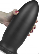 Dildo Anale Gigante a Forma di Proiettile Gigante 23 x 8,5 cm. Nero