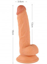 Dildo Realistico Morbido 15 x 3,6 cm. Samuel