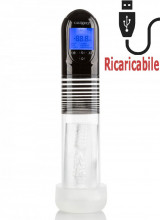 Pompa Sviluppa Pene Automatica Ricaricabile USB con Display LED 20 x 6,2 cm.