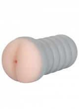 Ribbed Gripper Tight Ass - Masturbatore a Forma di Ano in Morbido TPR color Carne