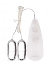 Dual Delight - Ovetti Vibranti Multi Velocità 4,5 x 2,6 cm. Argento