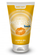 Lubrificante gel commestibile Hot Kiss alla vaniglia 50 ml.