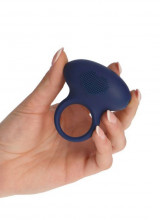 Anello Fallico Vibrante Heart con Rilievi Stimolanti in Puro Silicone