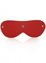Maschera Rossa "Blindfold" con Borchie Metalliche