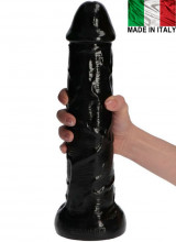 Fallo gigante Made in Italy color nero con ventosa 28,5 x 7,3 cm.