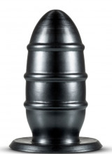 Cuneo anale gigante nero con 3 anelli 21 x 8,8 cm.
