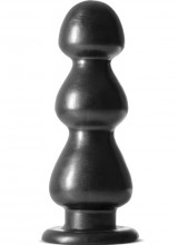 Cuneo anale gigante nero progressivo a 3 sezioni 24,5 x 8,8 cm.