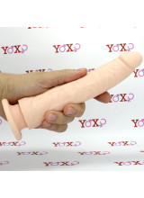 Alfie - Fallo realistico in silicone color carne 19 x 4 cm.