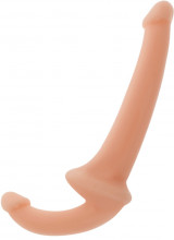 Fallo Doppio Indossabile 26 x 3 cm. in Silicone color Carne