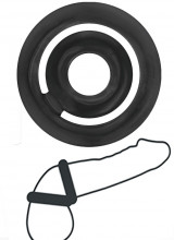 Anello Cockring per Pene e Testicoli in TPR Privo di Ftalati Nero