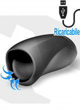 Masturbatore con Risucchio Vibrante Ricaricabile USB Jack
