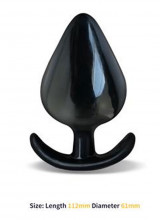 Cuneo Anale da Passeggio Alphona L Nero 11 x 6 cm
