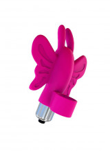 Monarch - Mini Vibratore da Dito a Forma di Farfalla in Silicone 10 cm. Fucsia