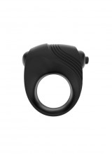 Romeri Ring - Anello Fallico con Bullet Vibrante in Puro Silicone Nero