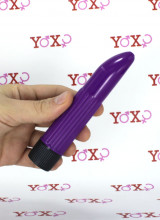 Nyly - Mini vibratore classico viola 13,5 x 2,5 cm.