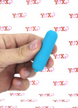 Mini Vibratore Bullet 5,5 x 1,8 cm. Azzurro