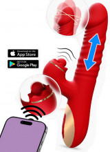 Vibratore Rabbit con APP Spinta, Oscillazione Ricaricabile USB