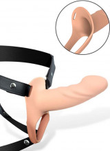 Fallo Cavo Strap-On Silicone Carne Taglia L